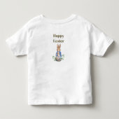 イースターのウサギ トドラーTシャツ (裏面)