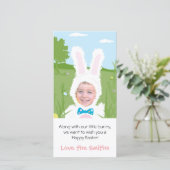 イースターのウサギ-写真カード シーズンカード (スタンド正面)