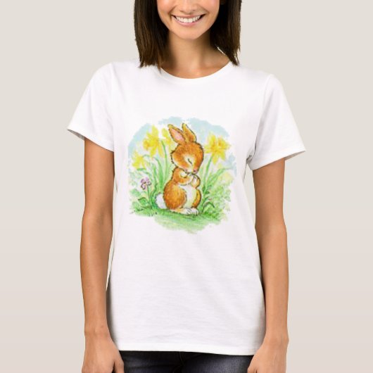 イースターのウサギ Tシャツ (正面)