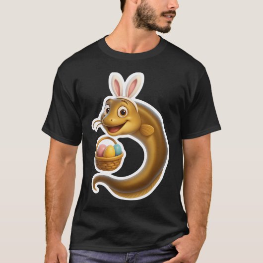イースターのウナギ Tシャツ (正面)