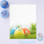 イースターのカラフルな卵 チラシ (シングル)