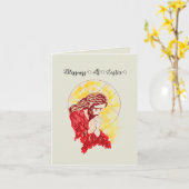 イースターのカード:キリストが復活 カード (黄色い花)