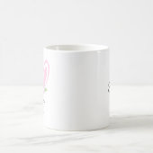 イースターのキュートなバニー顔 コーヒーマグカップ (中央)