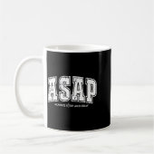 イースターのクリスチャン信仰 ASAP いつも立ち止まって祈る コーヒーマグカップ (左)