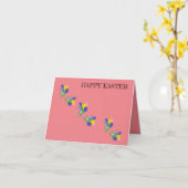 イースターのグリーティングカード カード (黄色い花)