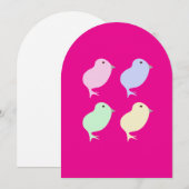 イースターのグリーティングカード シーズンカード (正面/裏面)