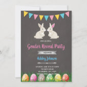 イースターのジェンダーリビールの招待カード 招待状 (正面)