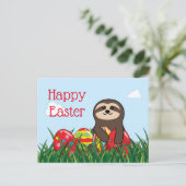 イースターのスロー & たまご 楽しいイースター シーズンポストカード (スタンド正面)