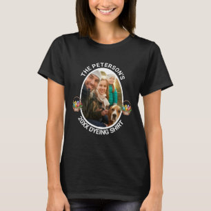 イースターのダジャレ   2025年カスタムファミリーフォト イースターエッグ染めTシャツ Tシャツ