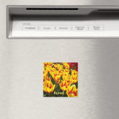 イースターのチューリップの花のマグネット マグネット (インサイチュ (食洗機))