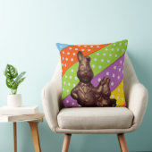 イースターのチョコレートウサギ & ドットリボン, ZSSG クッション (椅子)