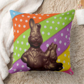 イースターのチョコレートウサギ & ドットリボン, ZSSG クッション (ブランケット)