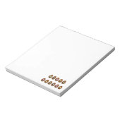 イースターのチョコレート卵 ノートパッド (回転)