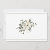 イースターのディナーにふさわしい純粋で華やかな招待状 招待状 (裏面)