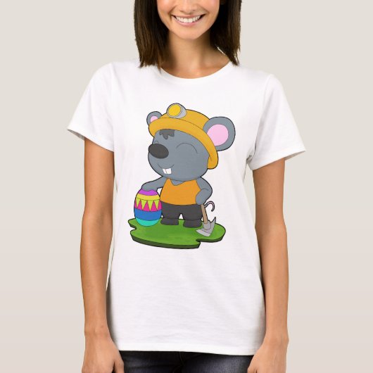 イースターのネズミの採鉱 Tシャツ (正面)