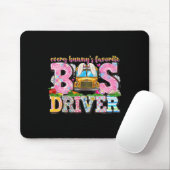 イースターのバスの運転手が大好きなウサギたち ハッピーイースターデー マウスパッド (マウス)