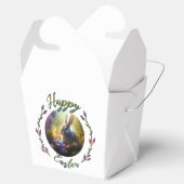 イースターのバニーと雛の卵のバスケット フェイバーボックス (オープン)