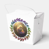 イースターのバニーと雛の卵のバスケット フェイバーボックス (裏面サイド)