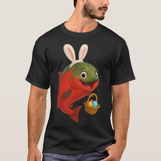 イースターのヒメマス Tシャツ (正面)