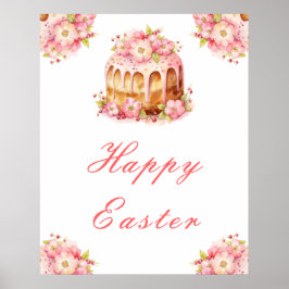 イースターのブランチ スプリングケーキ ポスター