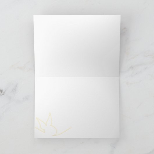 イースターのメッセージをパーソナライズ素朴ヴィンテージ カード (内部)