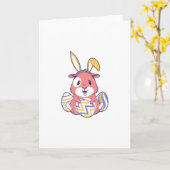 イースターのモルモット カード (黄色い花)