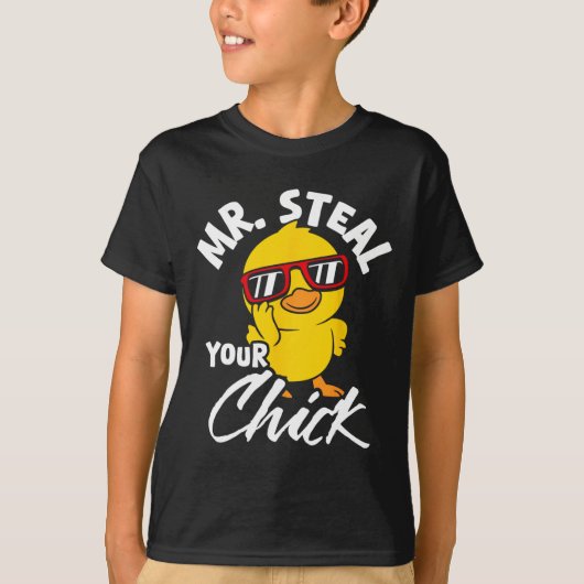 イースターのユーモア Mr. Steal Your Chick Tシャツ (正面)