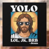 イースターのユーモア YOLO LOL JK BRB イエス様 ウィンドウサイン (シート2)