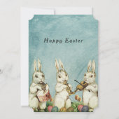 イースターのランチと卵の宝探し ヴィンテージうさぎ 招待状 (裏面)