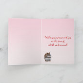 イースターのリス シーズンカード (内部)