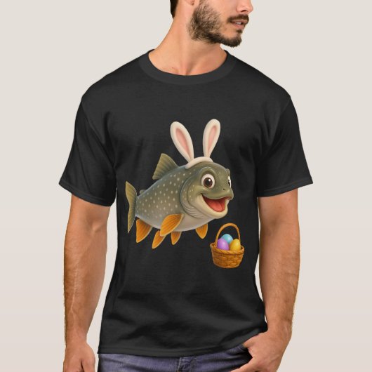 イースターのレイクトラウト Tシャツ (正面)