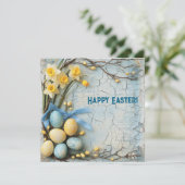 イースターのレトロなグリーティングカード シーズンカード (スタンド正面)