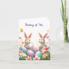 イースターの二つのブンニー シーズンカード