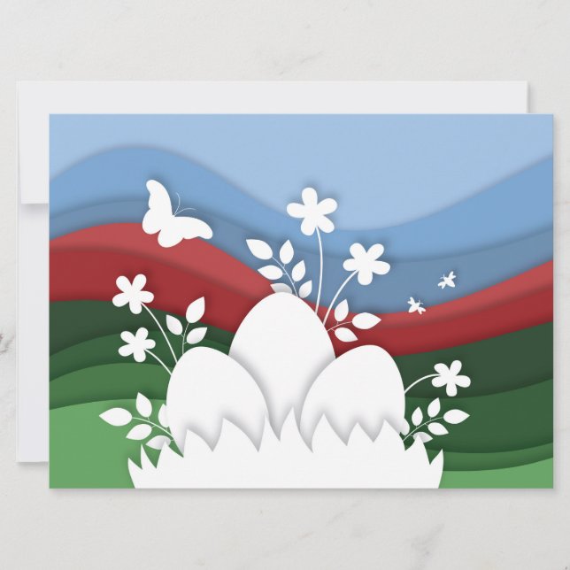 イースターの休日の卵の狩り春花自然 (正面)