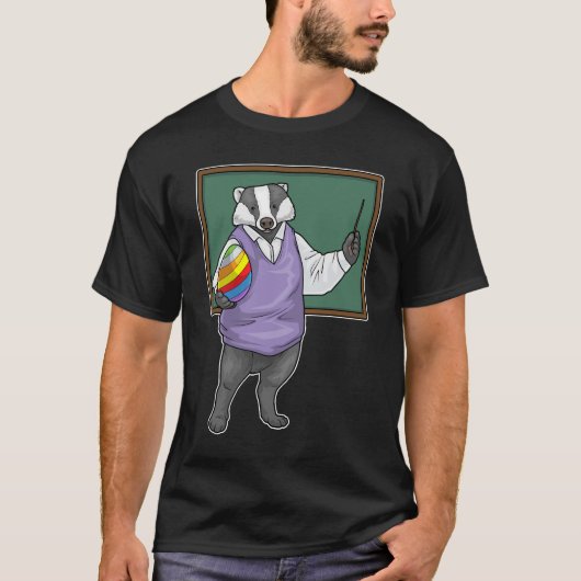 イースターの先生 アナグマ Tシャツ (正面)