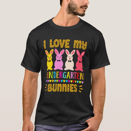 イースターの先生Tシャツ 私の幼稚園が大好き Tシャツ (正面)