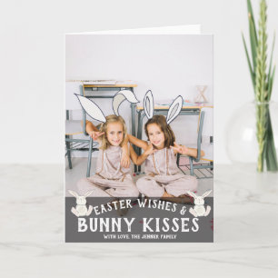イースターの写真カード Bunny お洒落 Years シーズンカード