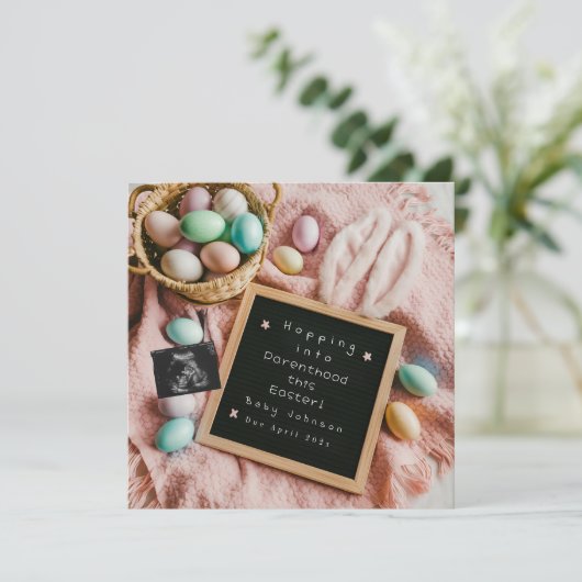 イースターの刺激的な妊娠の発表 シーズンカード (スタンド正面)