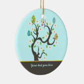 イースターの卵と花のカスタムオーナメント セラミックオーナメント (右)