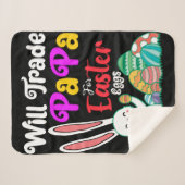 イースターの卵のためにパパを交換する シェルパブランケット (正面(横))