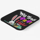 イースターの卵のためにパパを交換する ペーパープレート (傾斜あり)