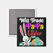 イースターの卵のためにパパを交換する マグネット (正面/裏面)