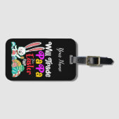 イースターの卵のためにパパを交換する ラゲッジタグ (正面横)