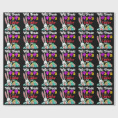 イースターの卵のためにパパを交換する ラッピングペーパー (フラット)