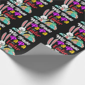 イースターの卵のためにパパを交換する ラッピングペーパー (角)