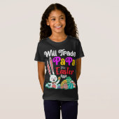 イースターの卵のためにパパを交換する Tシャツ (正面フル)