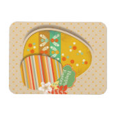 イースターの卵のシンボル付きグリーティングカード マグネット (横)