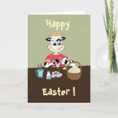 イースターの卵の塗り絵 子供用グリーティングカード カード (正面)