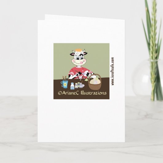 イースターの卵の塗り絵 子供用グリーティングカード カード (裏面)