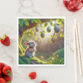 イースターの卵の木の下のバニー スタンダードランチョンナプキン (インサイチュ)